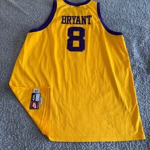 Kobe Bryant Vintage NBA Los Angeles Lakers Nike Jersey 4XL Gold Swingman Rewind